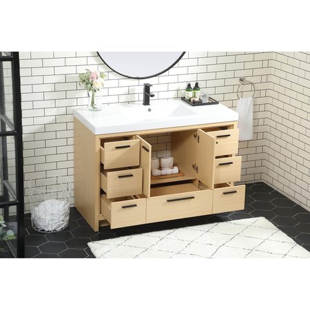 Elegant Decor 48 Inch Single Bathroom Vanity In Maple VF46048MMP